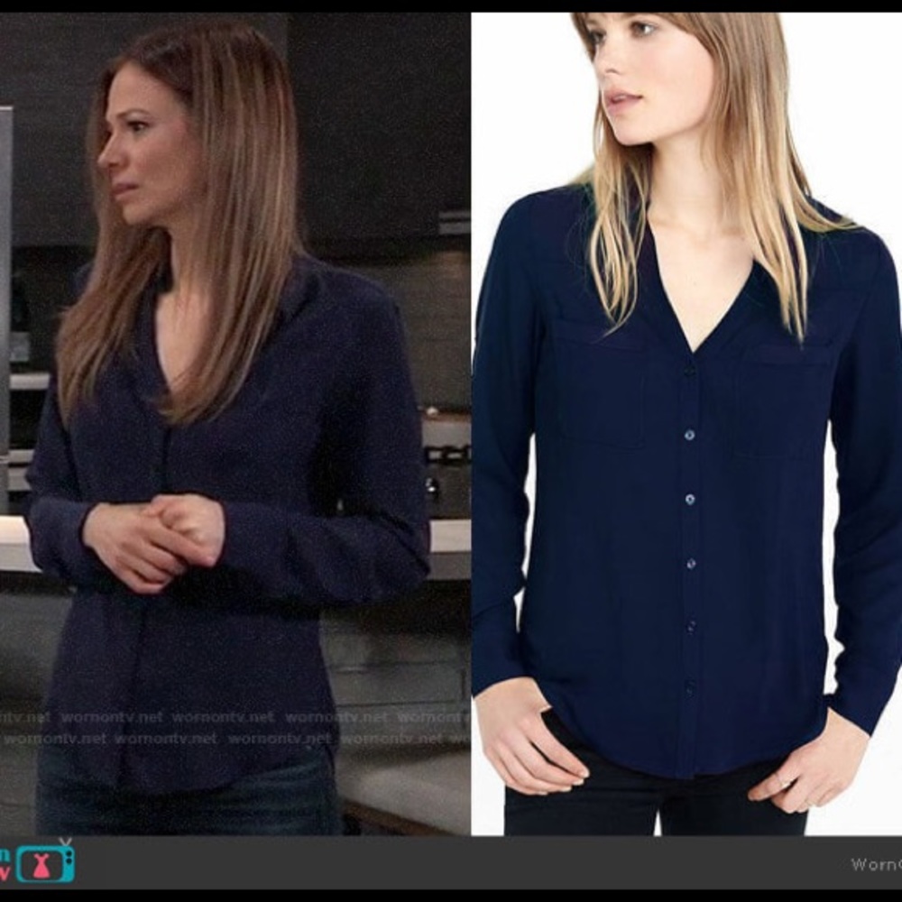 Old navy button down navy shirt